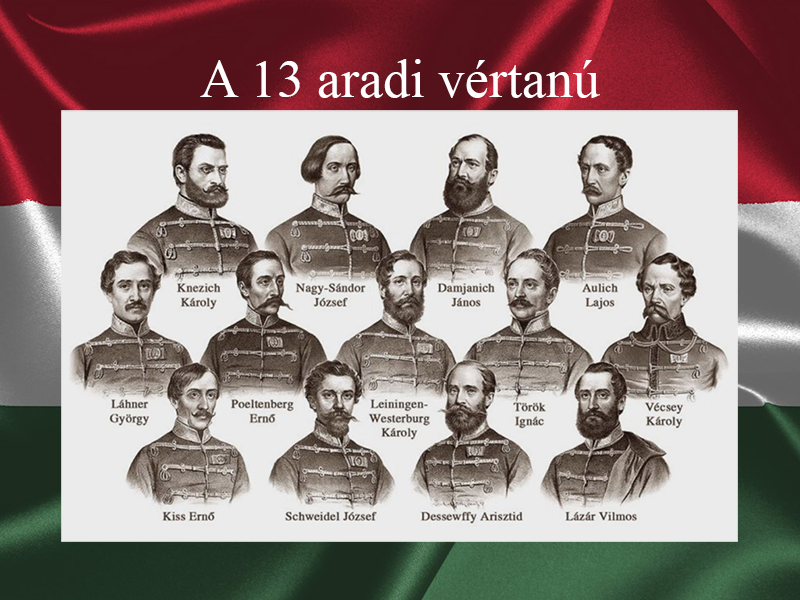 Emlékműsor az aradi vértanúk emlékére